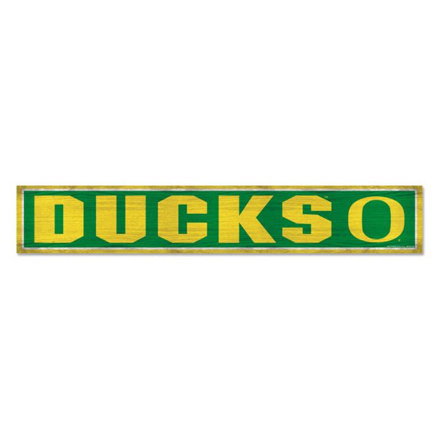 Letrero de madera de los Oregon Ducks, 6" x 36", 3/8" de grosor