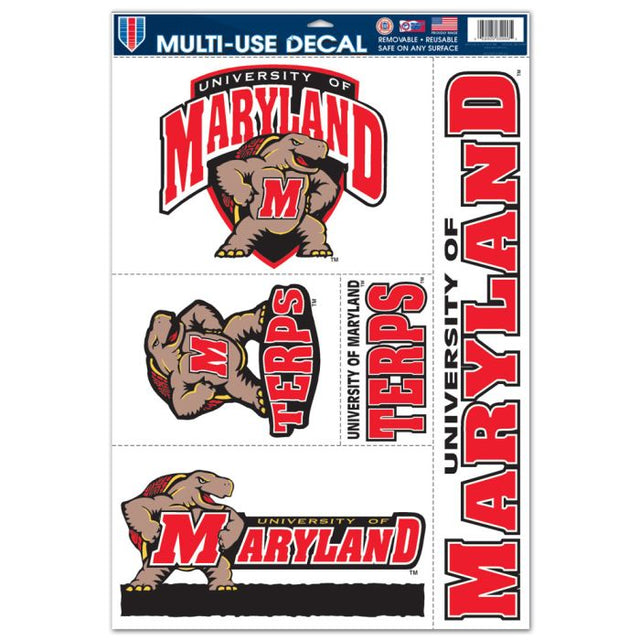 Maryland Terrapins Multi Use Decal 11" x 17"