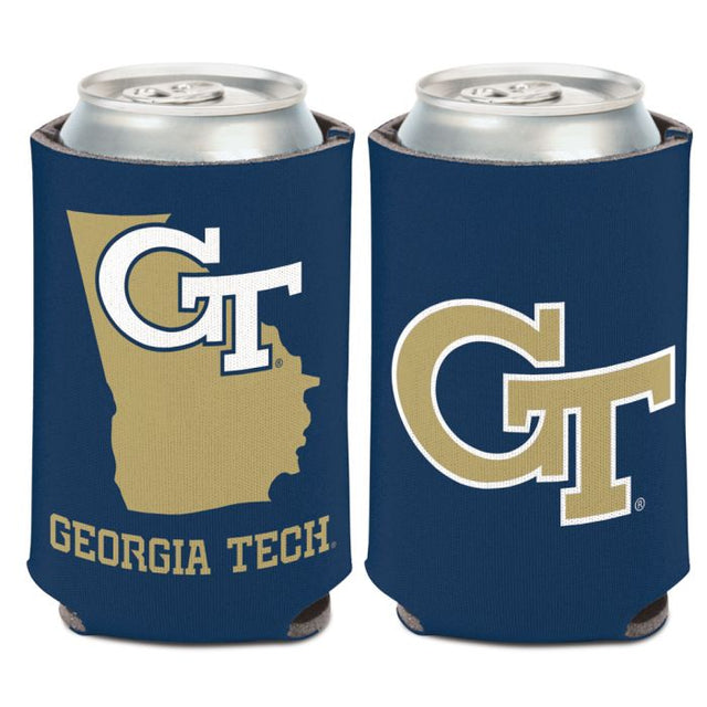 Georgia Tech Yellow Jackets STATE SHAPE Can Cooler 12 oz.