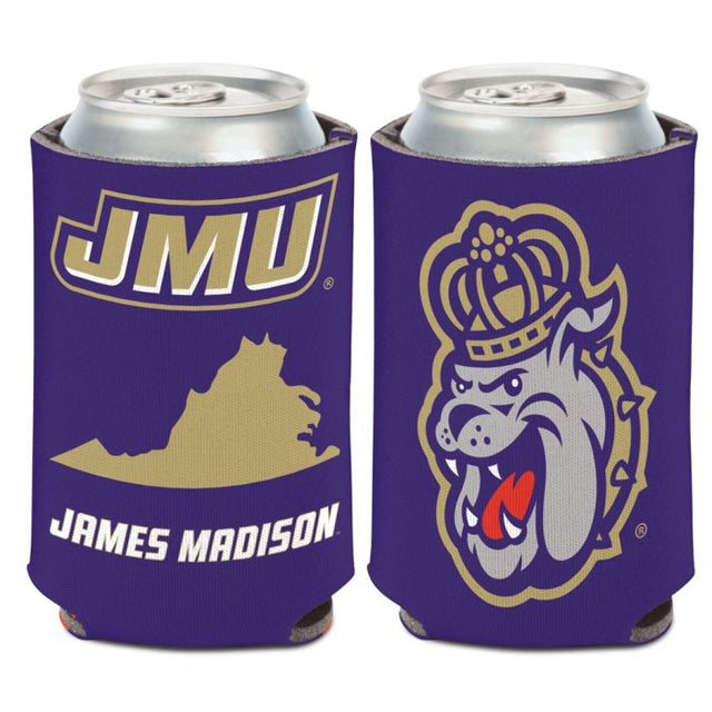 James Madison Dukes STATE SHAPE Can Cooler 12 oz.