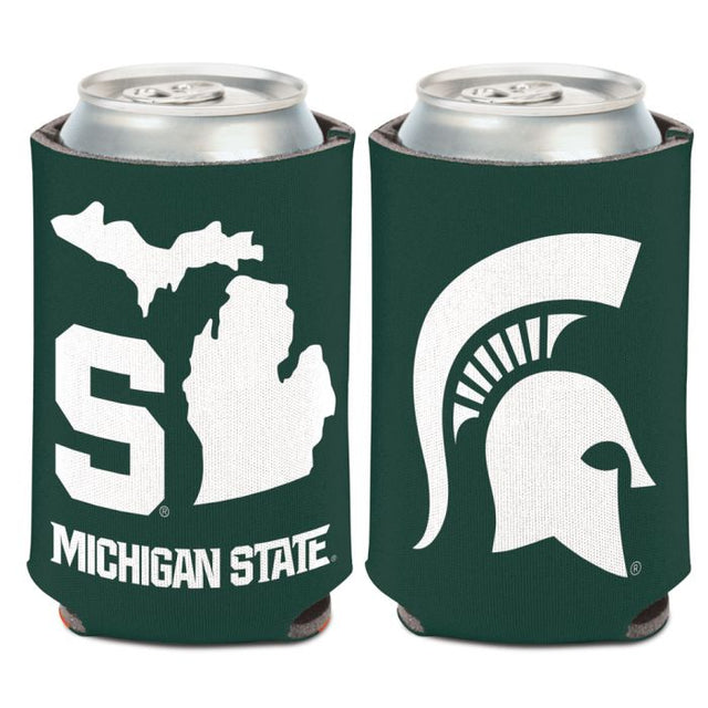 Michigan State Spartans STATE SHAPE Can Cooler 12 oz.