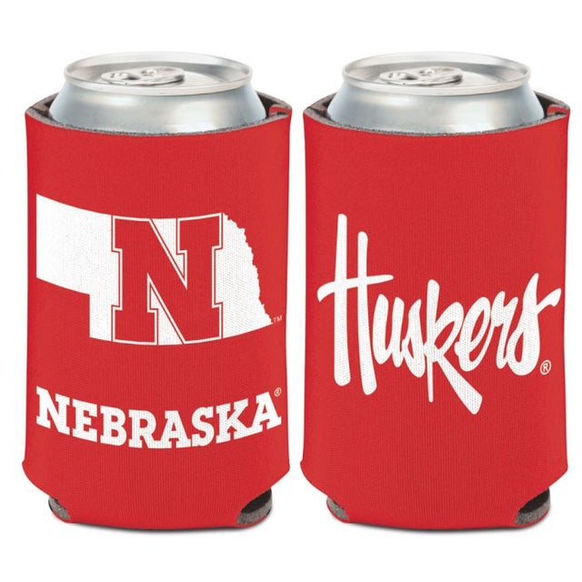 Enfriador de lata STATE SHAPE de Nebraska Cornhuskers de 12 oz.