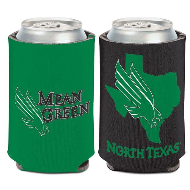 North Texas Mean Green STATE SHAPE Can Cooler 12 oz.