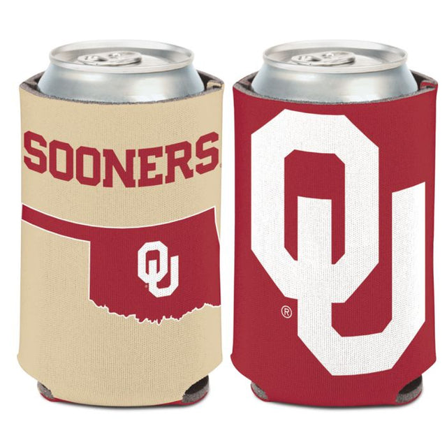 Oklahoma Sooners STATE SHAPE Can Cooler 12 oz.