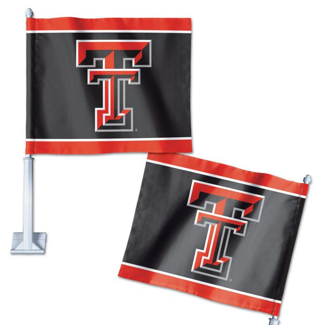 Bandera para auto de los Texas Tech Red Raiders de 11,75" x 14"