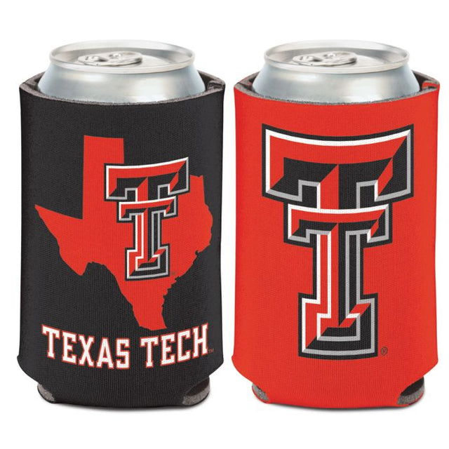 Enfriador de lata STATE SHAPE de Texas Tech Red Raiders de 12 oz.