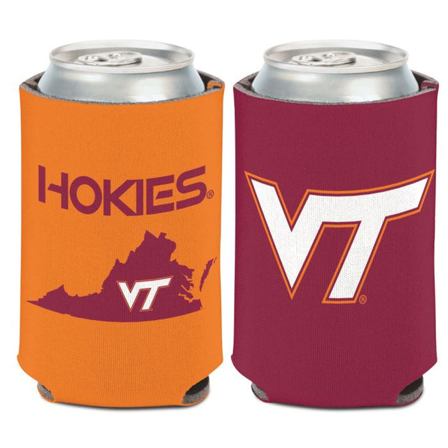 Enfriador de lata STATE SHAPE de Virginia Tech Hokies de 12 oz.