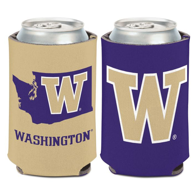 Enfriador de lata con forma de estado de Washington Huskies, 12 oz.