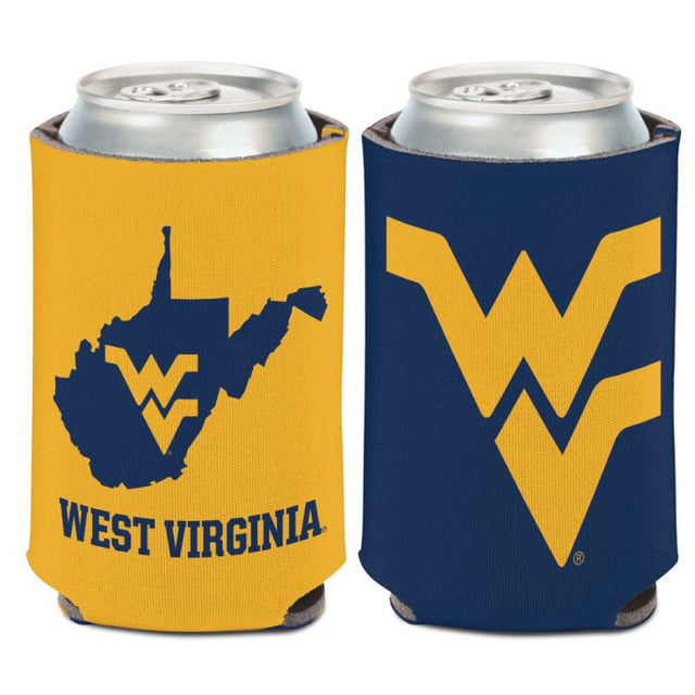 Enfriador de lata STATE SHAPE de West Virginia Mountaineers, 12 oz.