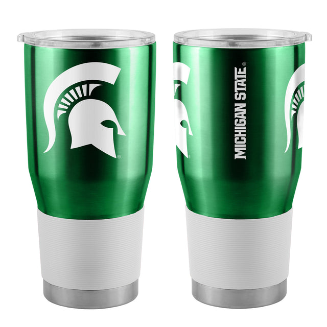 Vaso de viaje de acero inoxidable de 30 oz de los Spartans de Michigan State