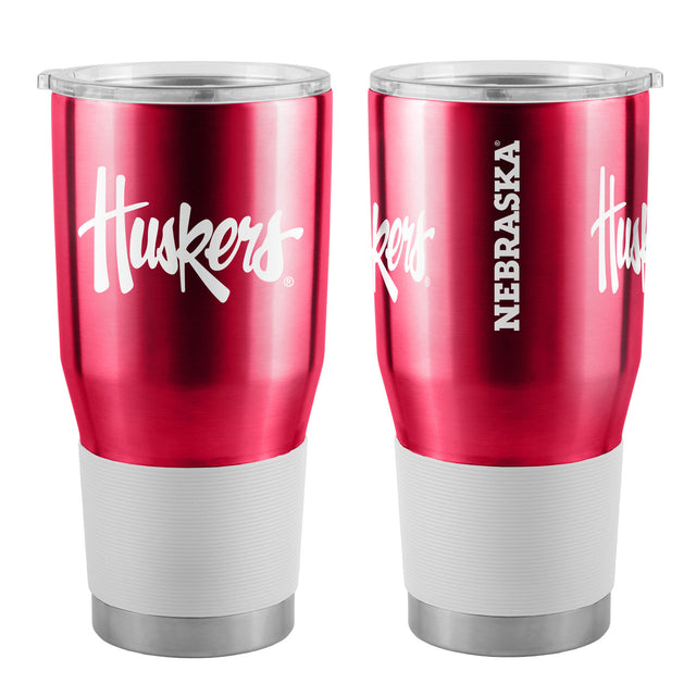 Vaso de viaje de acero inoxidable de 30 oz de los Nebraska Cornhuskers