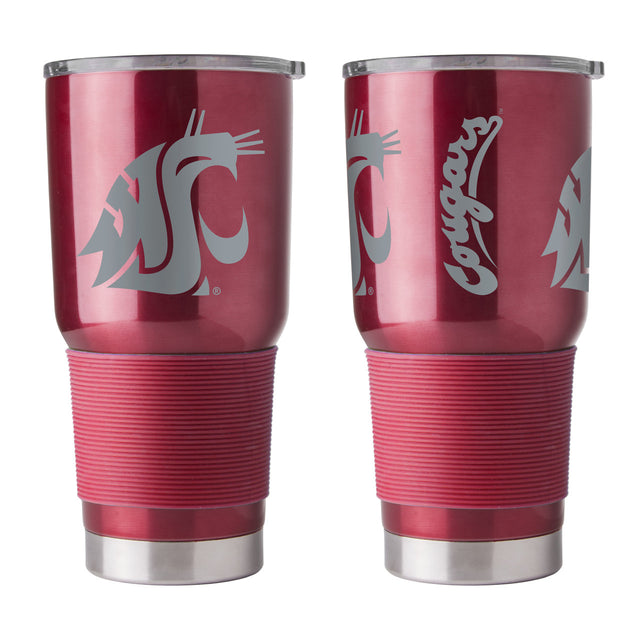 Vaso de viaje de 30 oz de color rojo ultra de los Washington State Cougars