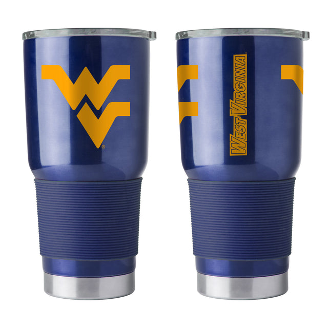 Vaso de viaje de 30 oz de West Virginia Mountaineers, color azul marino