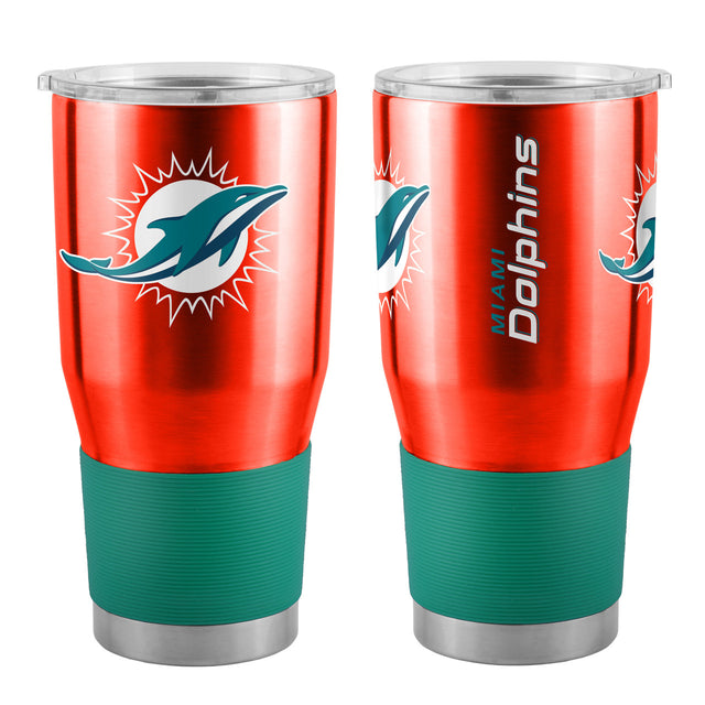 Vaso de viaje de acero inoxidable de 30 oz de los Miami Dolphins