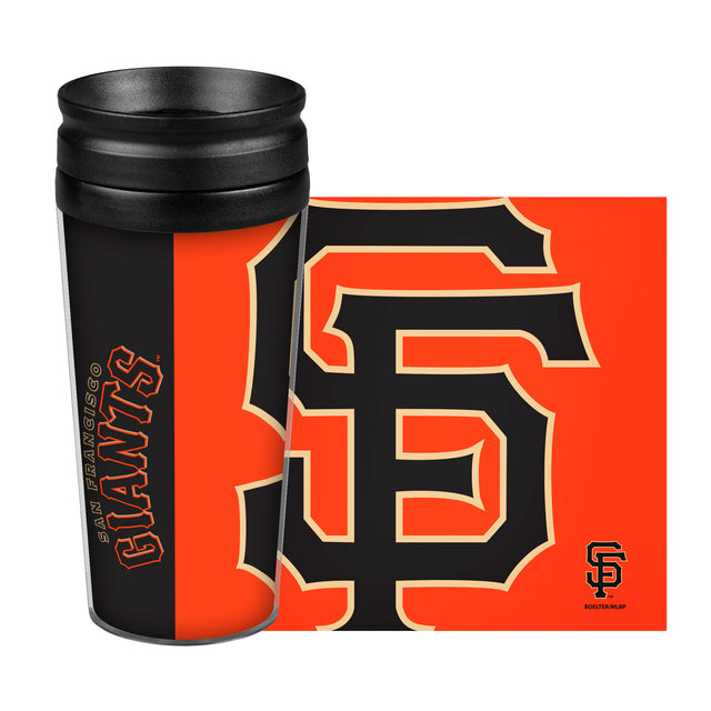 Taza de viaje de los Gigantes de San Francisco, 14 oz, estilo envolvente, diseño Hype