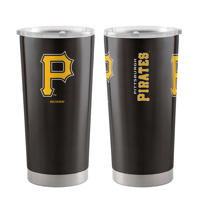 Vaso de viaje ultra negro de 20 oz de los Piratas de Pittsburgh