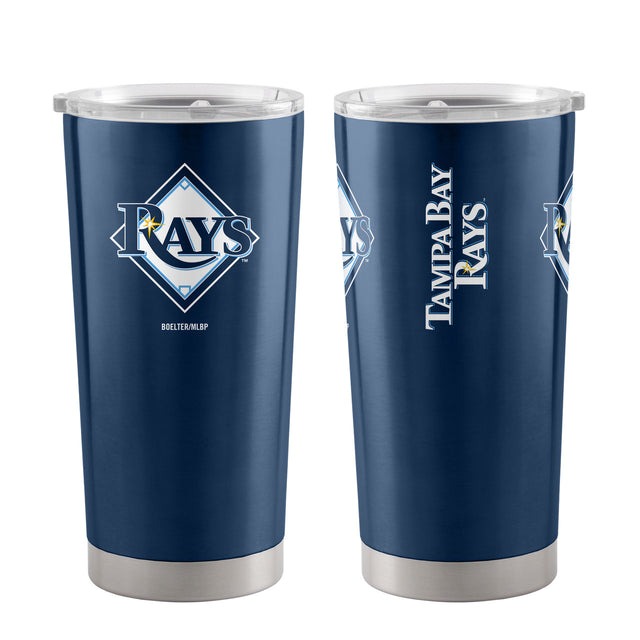 Vaso de viaje Tampa Bay Rays de 20 oz, color azul marino