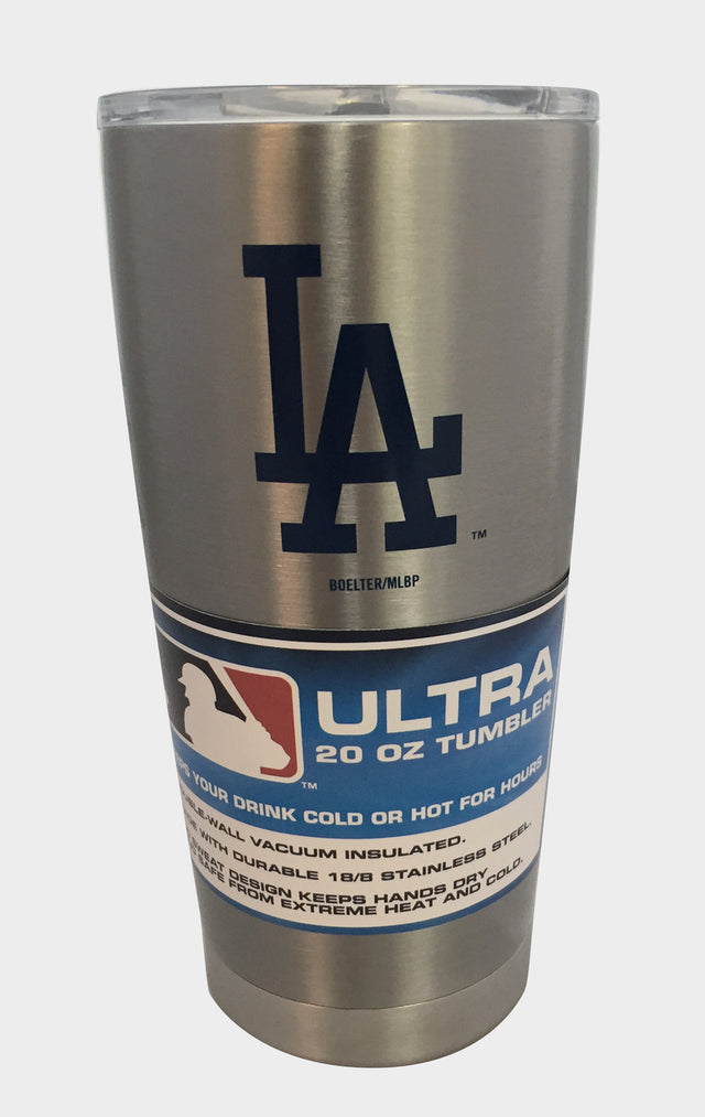 Vaso de viaje de 20 oz de Los Angeles Dodgers Ultra Silver CO