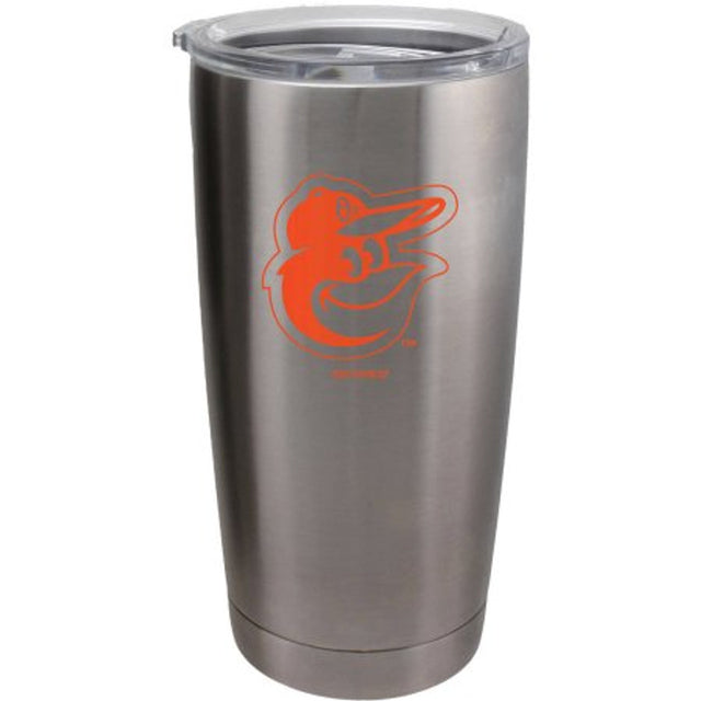 Vaso de viaje de 20 oz de los Baltimore Orioles en color plateado ultrafino