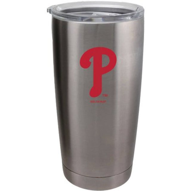 Vaso de viaje de los Philadelphia Phillies de 20 oz, color plata ultra brillante