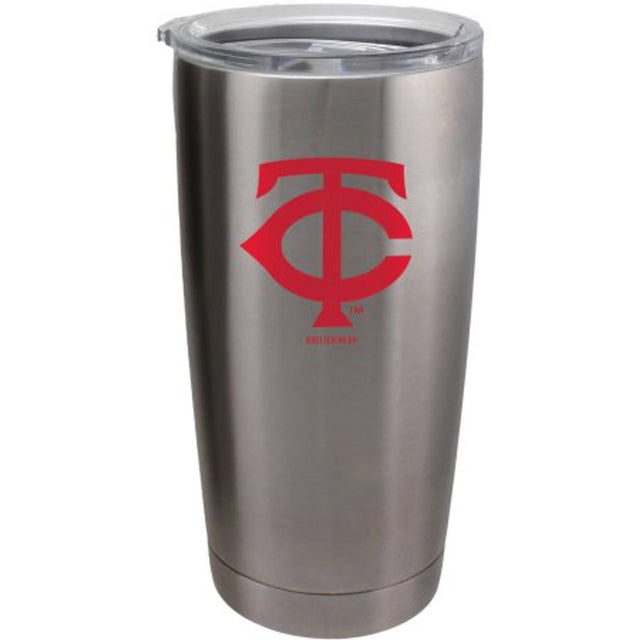 Vaso de viaje de 20 oz de los Minnesota Twins, color plata ultra brillante