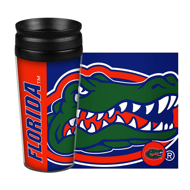 Taza de viaje Florida Gators de 14 oz con diseño envolvente y estilo Hype Design