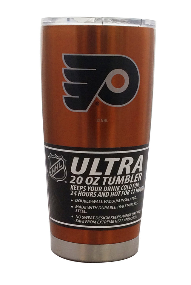 Vaso de viaje Philadelphia Flyers de 20 oz, color naranja ultra