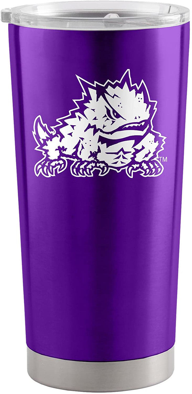 Vaso de viaje TCU Horned Frogs de 20 oz Ultra