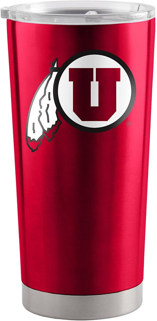 Vaso de viaje Utah Utes de 20 oz, ultra rojo