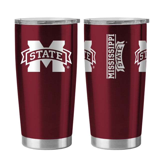 Vaso de viaje Mississippi State Bulldogs de 20 oz color burdeos