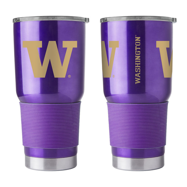 Vaso de viaje Washington Huskies de 30 oz, color morado ultra