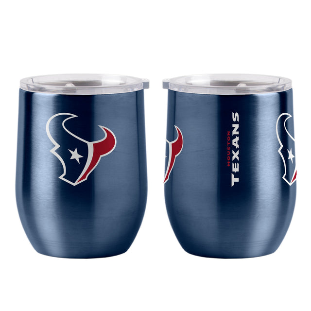 Vaso de viaje ultra curvo de 16 oz de los Houston Texans para bebidas