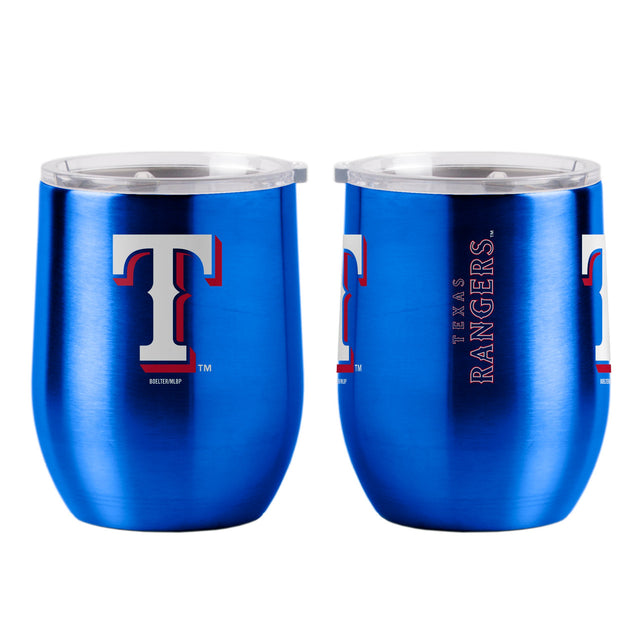 Vaso de viaje ultra curvo de 16 oz de los Texas Rangers