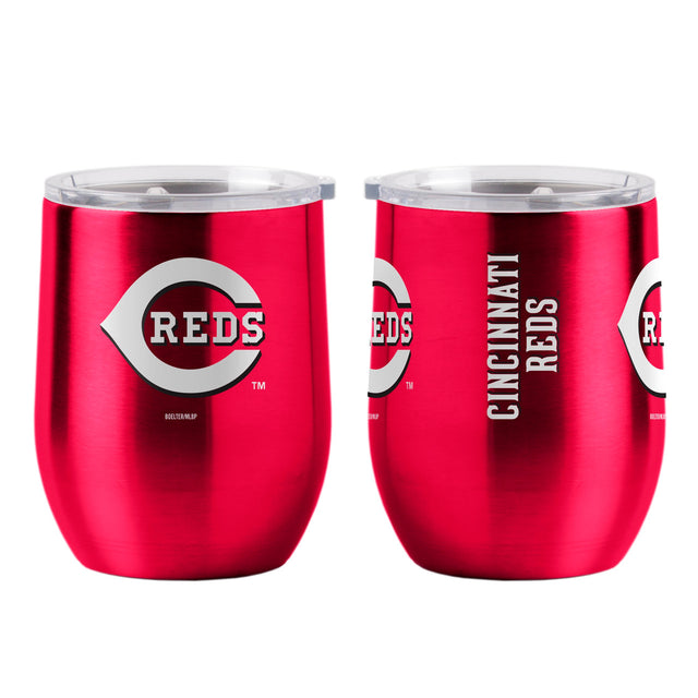 Vaso de viaje ultra curvo de 16 oz de los Cincinnati Reds