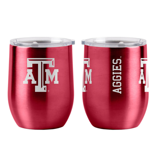 Vaso de viaje ultra curvo de 16 oz de Texas A&amp;M Aggies