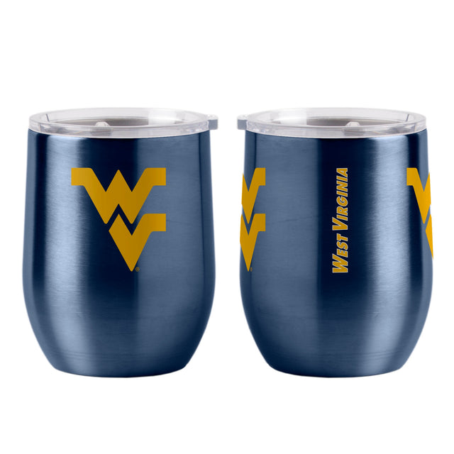 Vaso de viaje ultra curvo de 16 oz de West Virginia Mountaineers