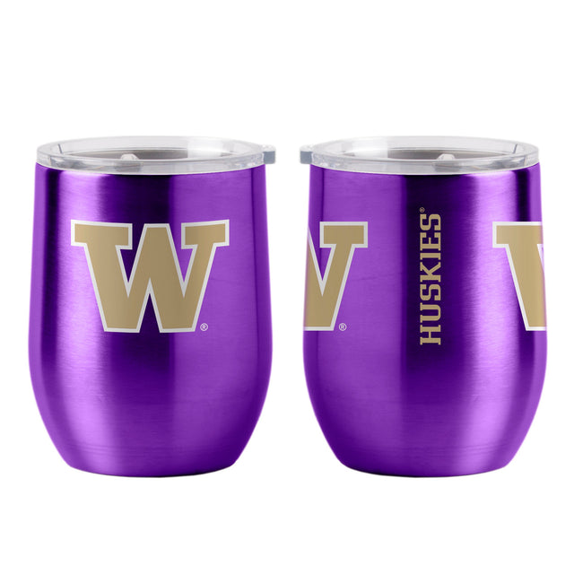 Vaso de viaje ultra curvo de 16 oz de Washington Huskies