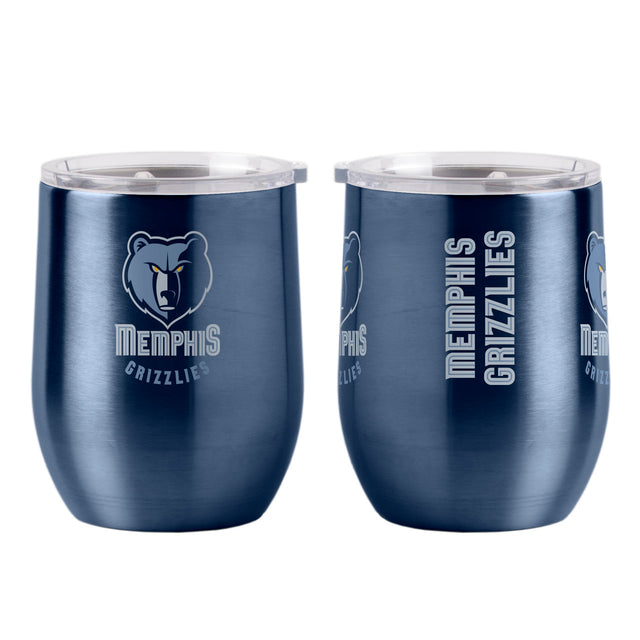 Vaso de viaje ultra curvo de 16 oz de los Memphis Grizzlies