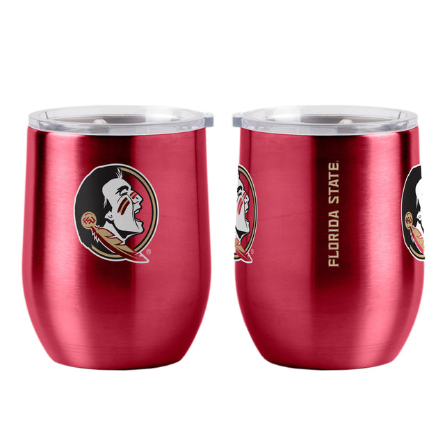 Vaso de viaje ultra curvo de 16 oz de los Florida State Seminoles para bebidas