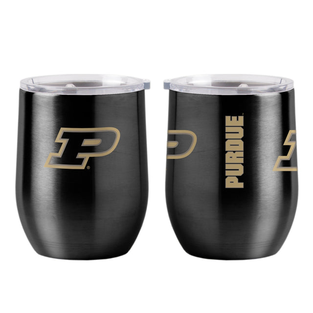 Vaso de viaje ultra curvo para bebidas Purdue Boilermakers de 16 oz