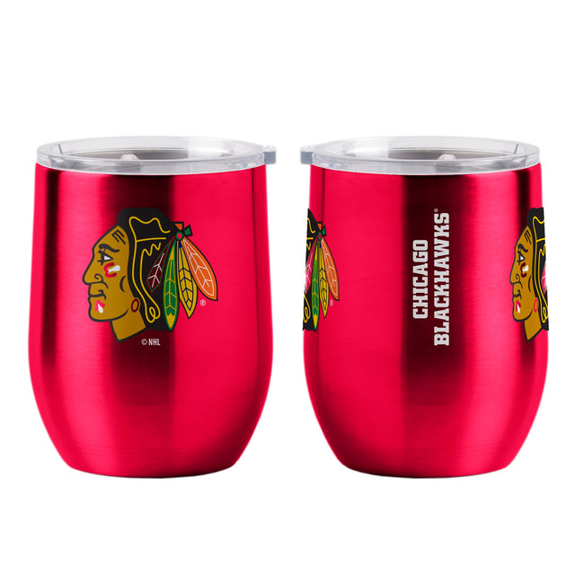 Vaso de viaje ultra curvo de 16 oz de Chicago Blackhawks