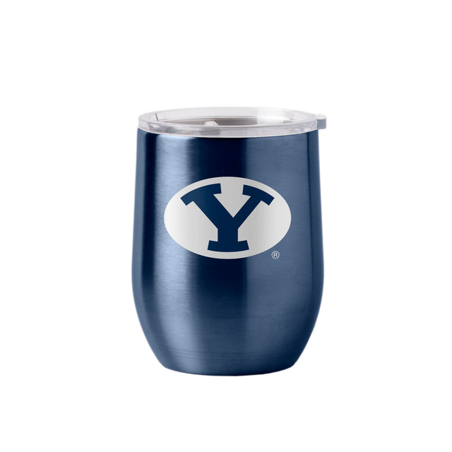 Vaso de viaje ultra curvo de 16 oz de BYU Cougars para bebidas