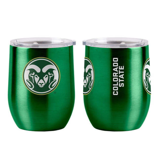 Vaso de viaje ultra curvo de 16 oz de Colorado State Rams