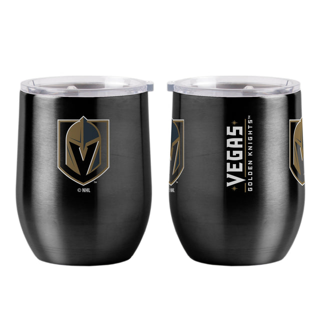 Vaso de viaje Vegas Golden Knights de 16 oz con tapa ultra curvada