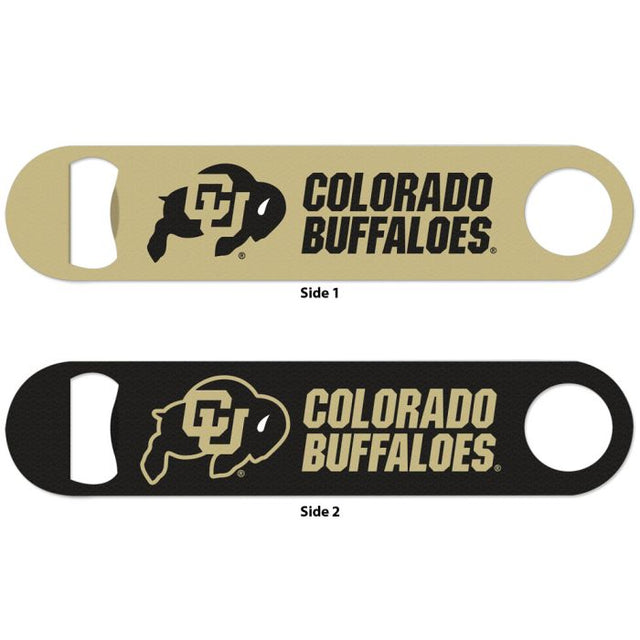 Abridor de botellas de metal de dos lados de los Colorado Buffaloes