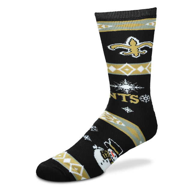 Manta navideña personalizada de los New Orleans Saints, tamaño GRANDE