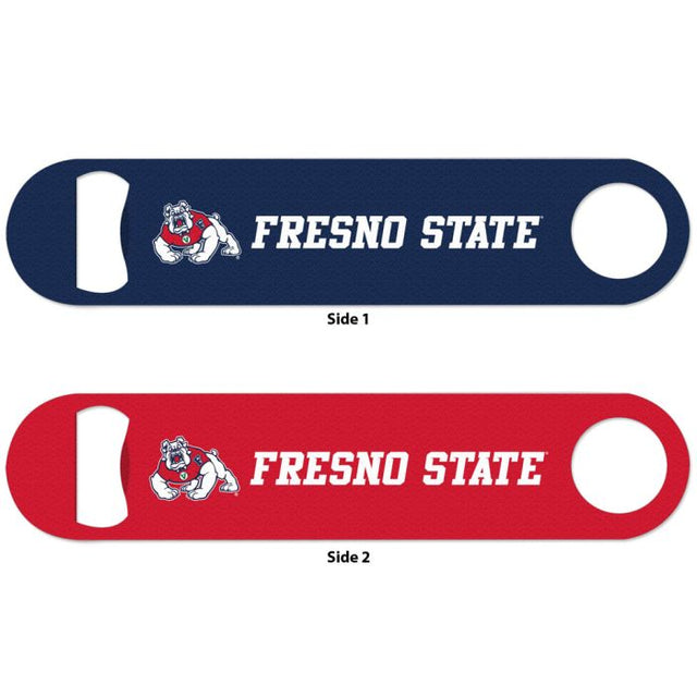 Fresno State Bulldogs Metal Bottle Opener 2 Sided