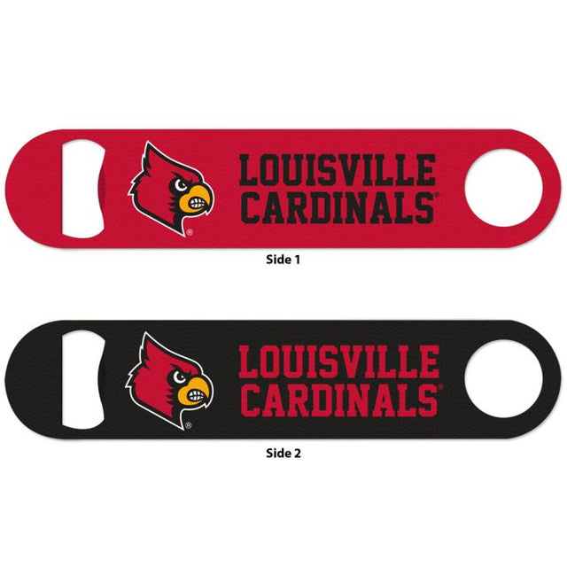 Abridor de botellas de metal de 2 lados de los Louisville Cardinals