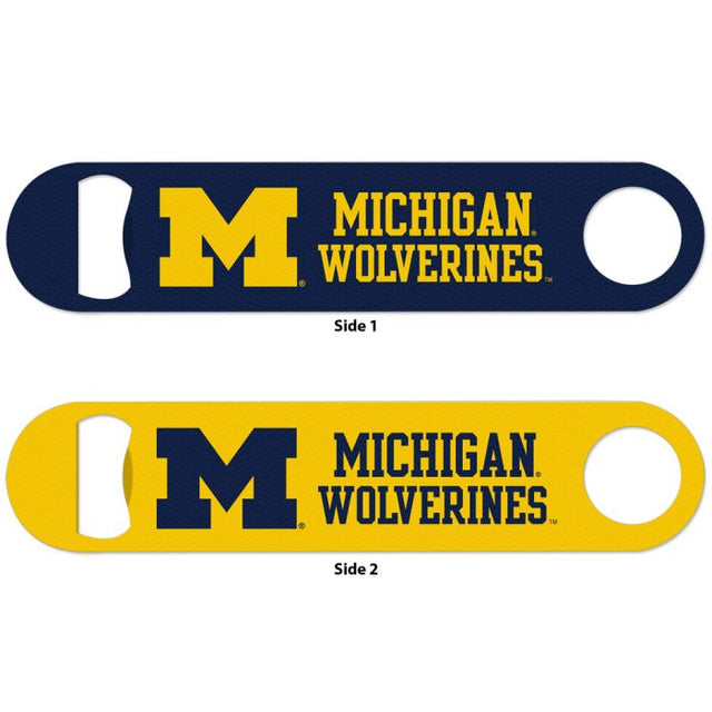 Michigan Wolverines Metal Bottle Opener 2 Sided