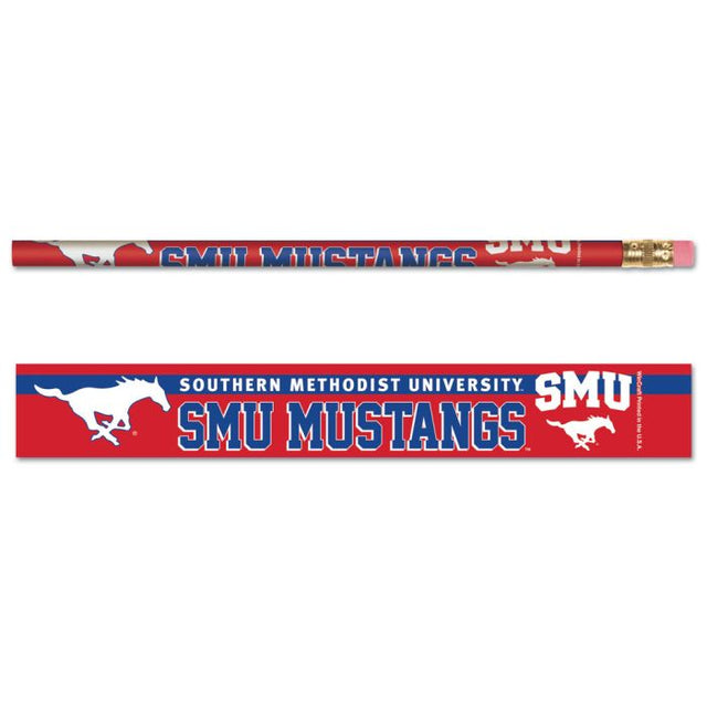 Paquete de 6 lápices Mustangs de Southern Methodist